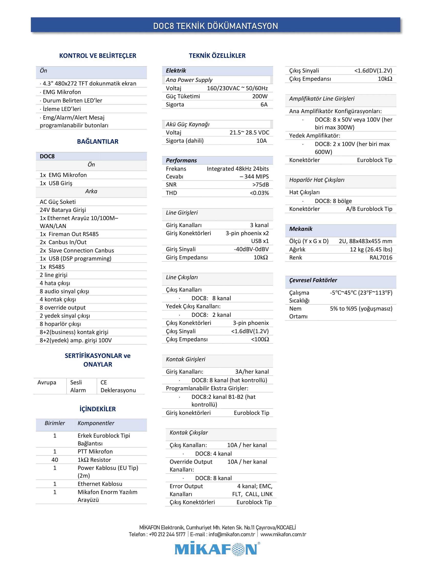 DOC8 Teknik Dökümantasyon